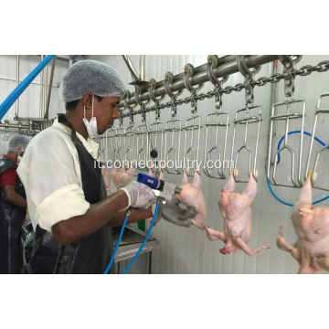 Ugello per la rimozione dei polmoni dei prodotti di pollame